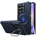 Samsung Galaxy S26 Ultra Cyber Tough Magsafe Case with Stand Navy Blue