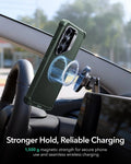 ESR Samsung Galaxy S26 Ultra Cyber Tough Magsafe Case with Stand Olive Green Stronger Hold Reliable Charging