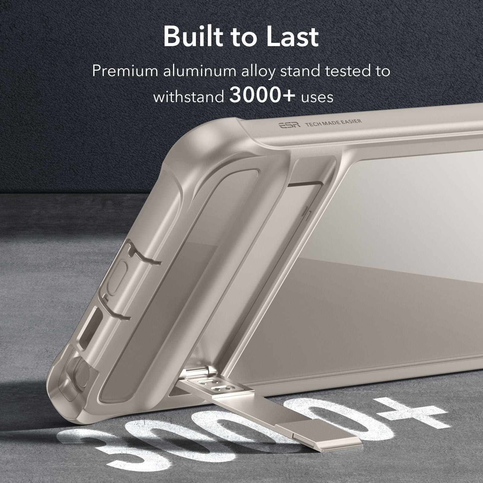 Galaxy S24 Ultra Armor Kickstand Case - Clear Grey - ESR 