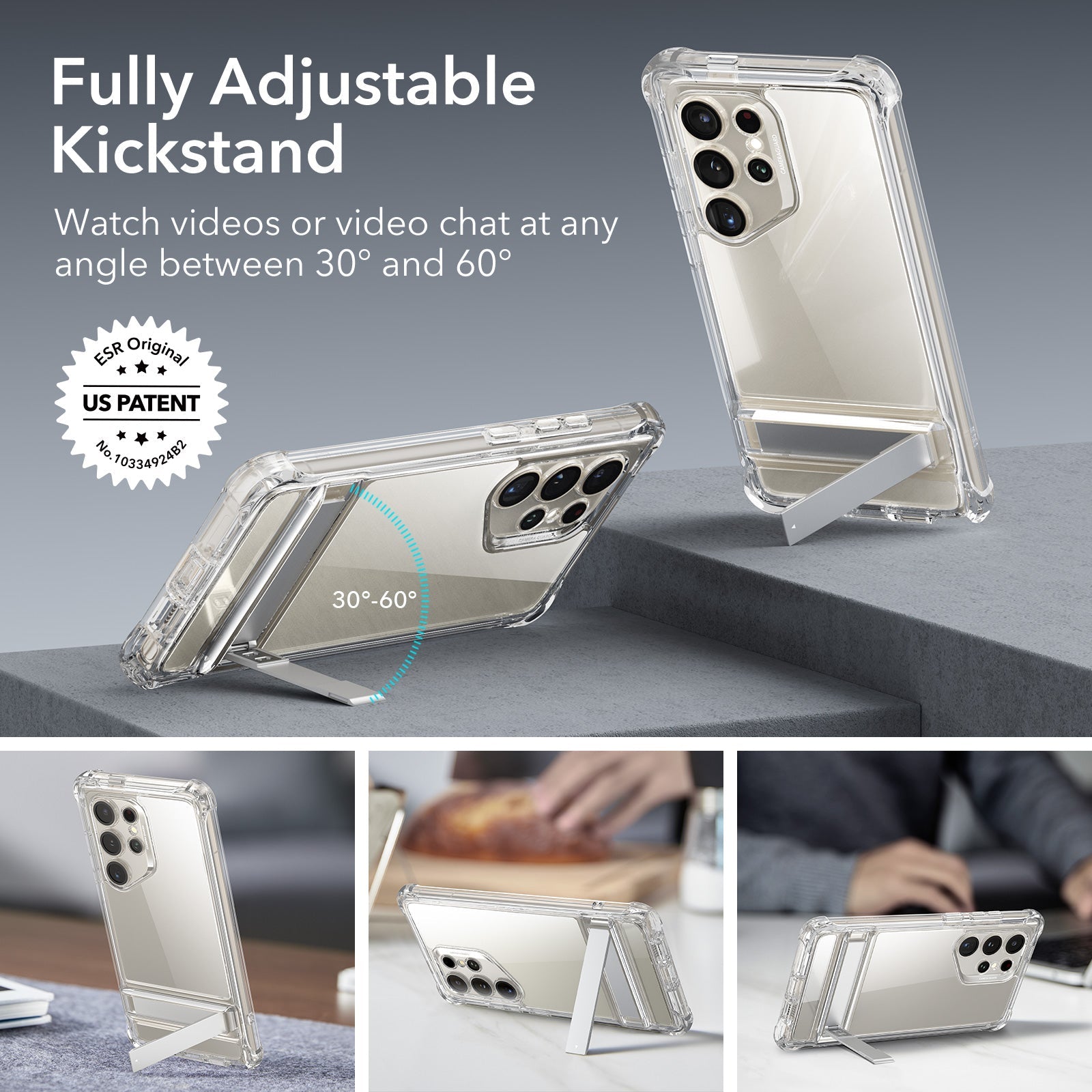 Galaxy S24 Ultra Armor Kickstand Case - Clear ESR ESR