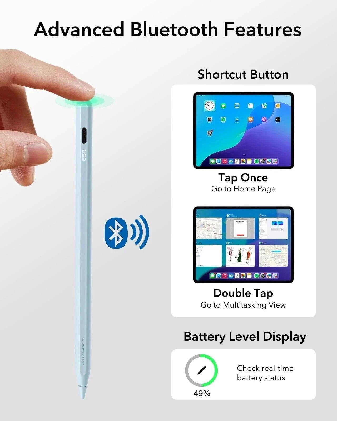 Geo Digital Pencil with Built-in Find My - Blue ESR ESR