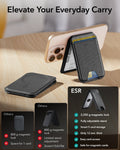 Classic Magnetic Wallet Stand for 5 cards - Black Carbon Fiber ESR ESR
