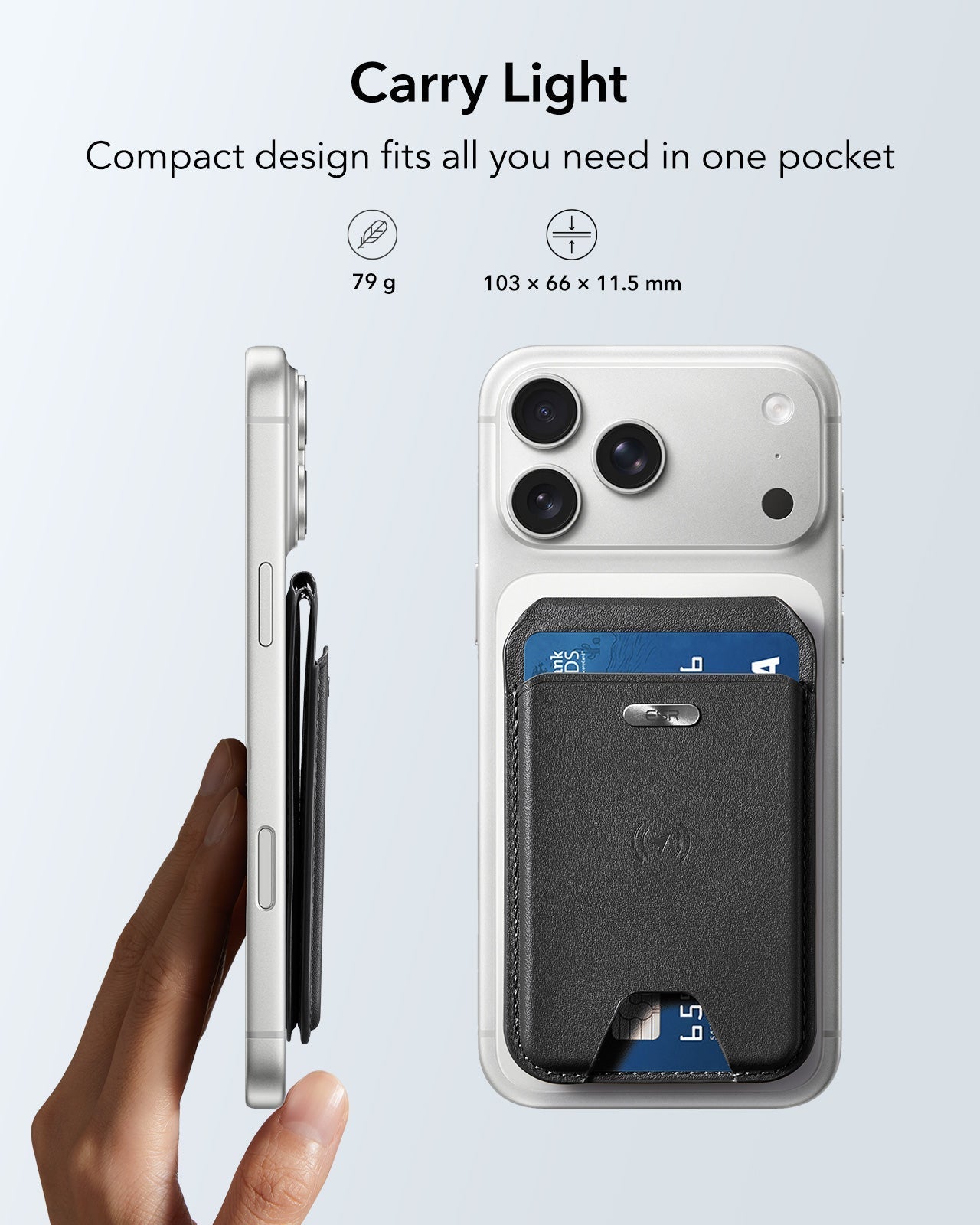 Geo Magnetic Wallet Stand -  Black ESR ESR