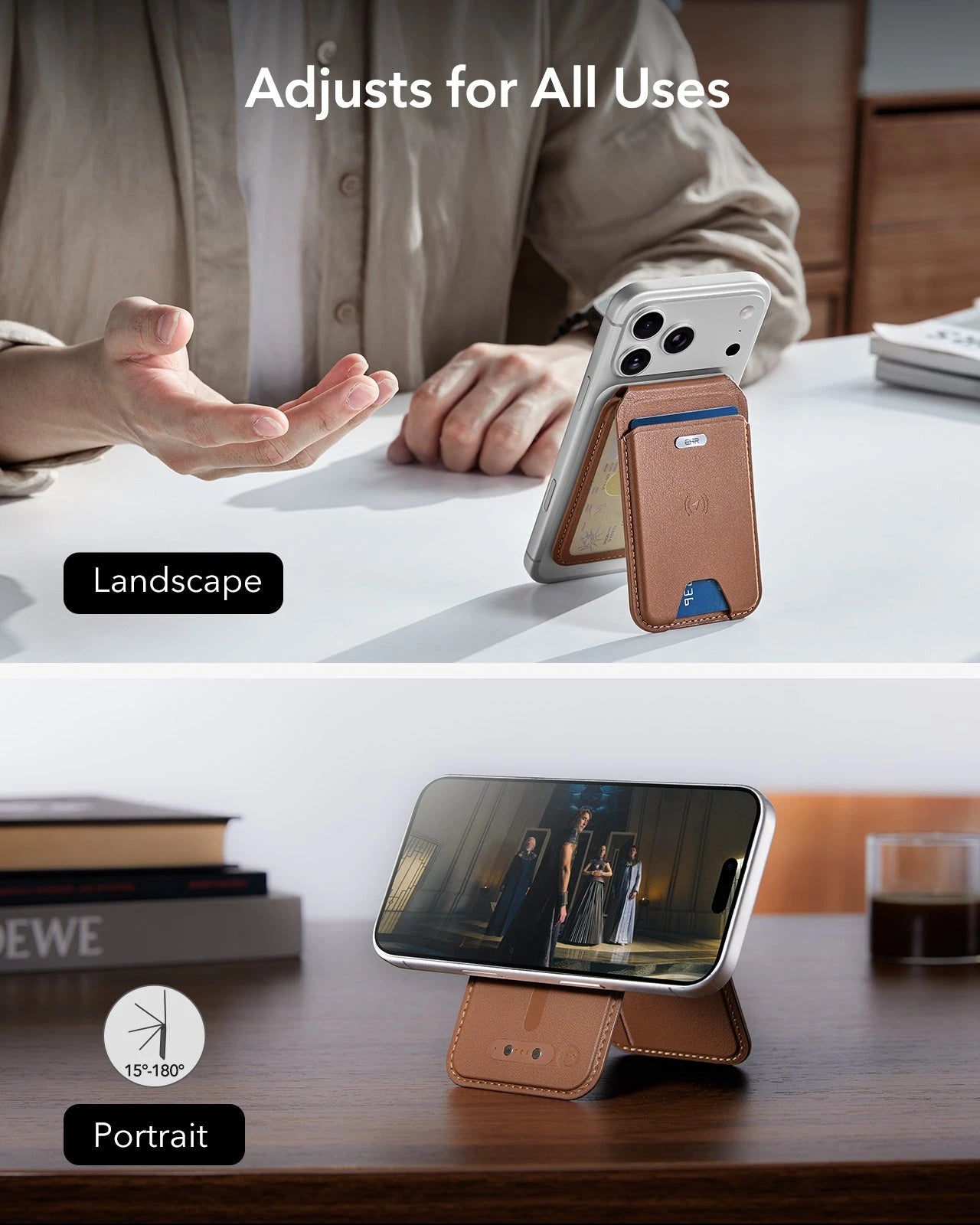 Geo Magnetic Wallet Stand-adjust for all uses