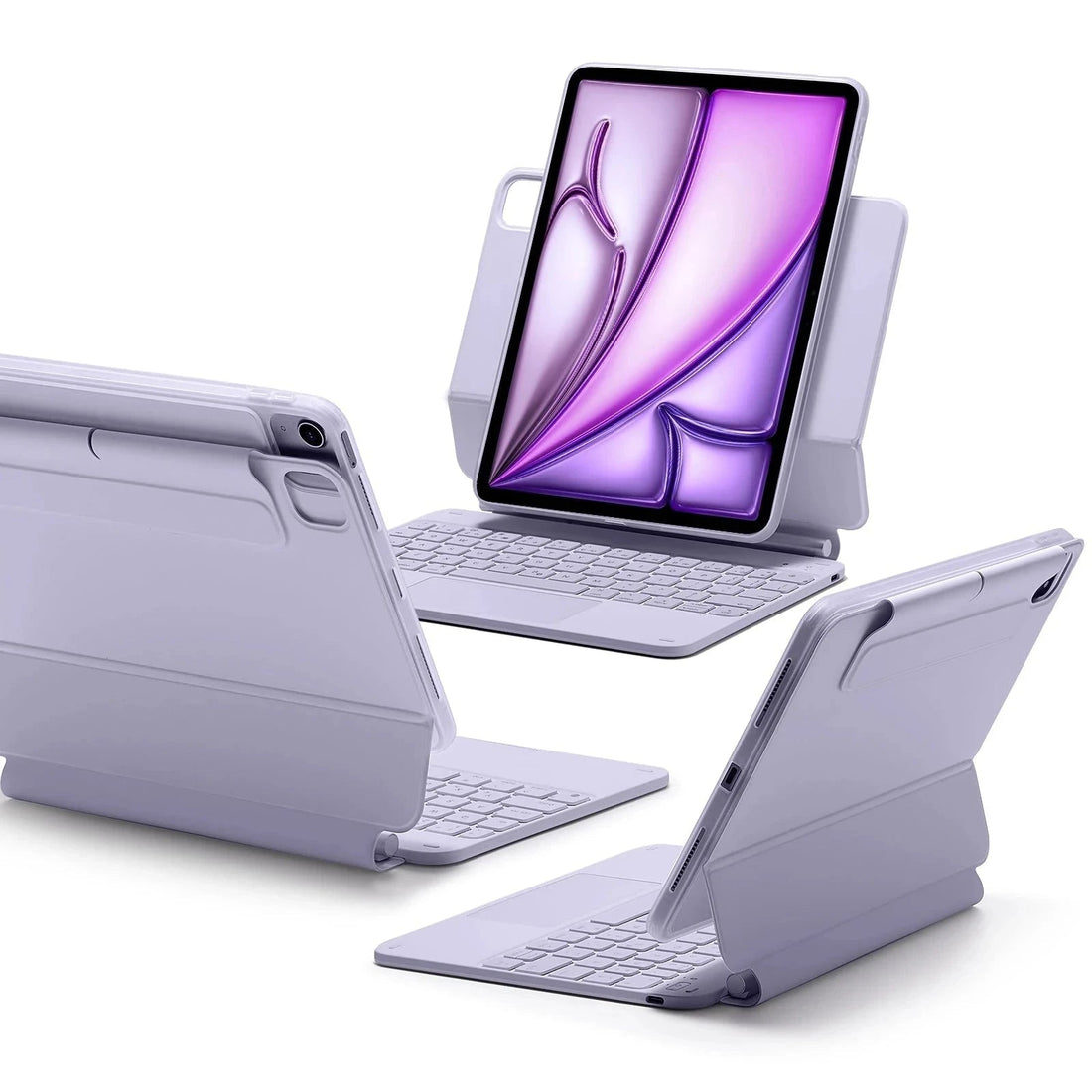 Ipad air 11 inch case with keyboard purple