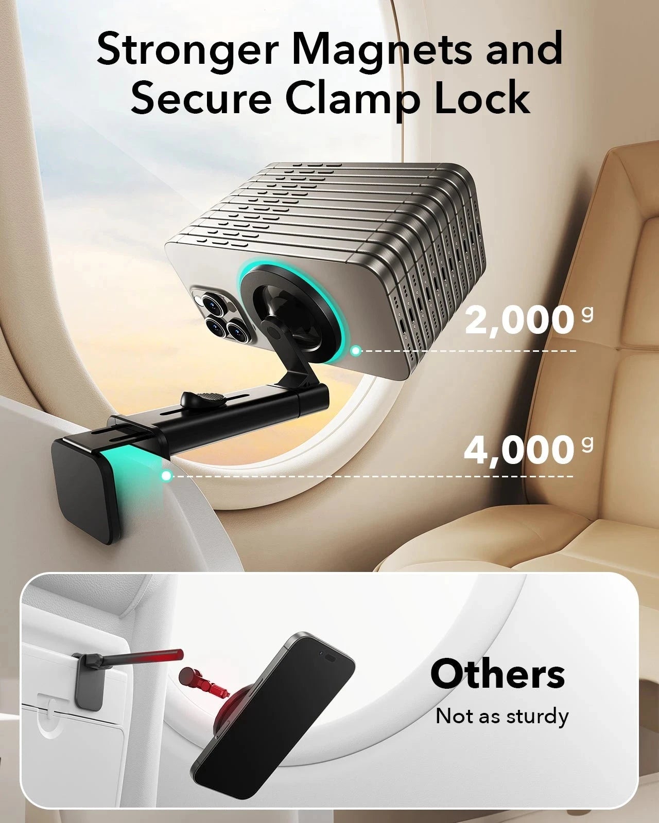 esr Airplane Phone Holder with over 2000g magnet