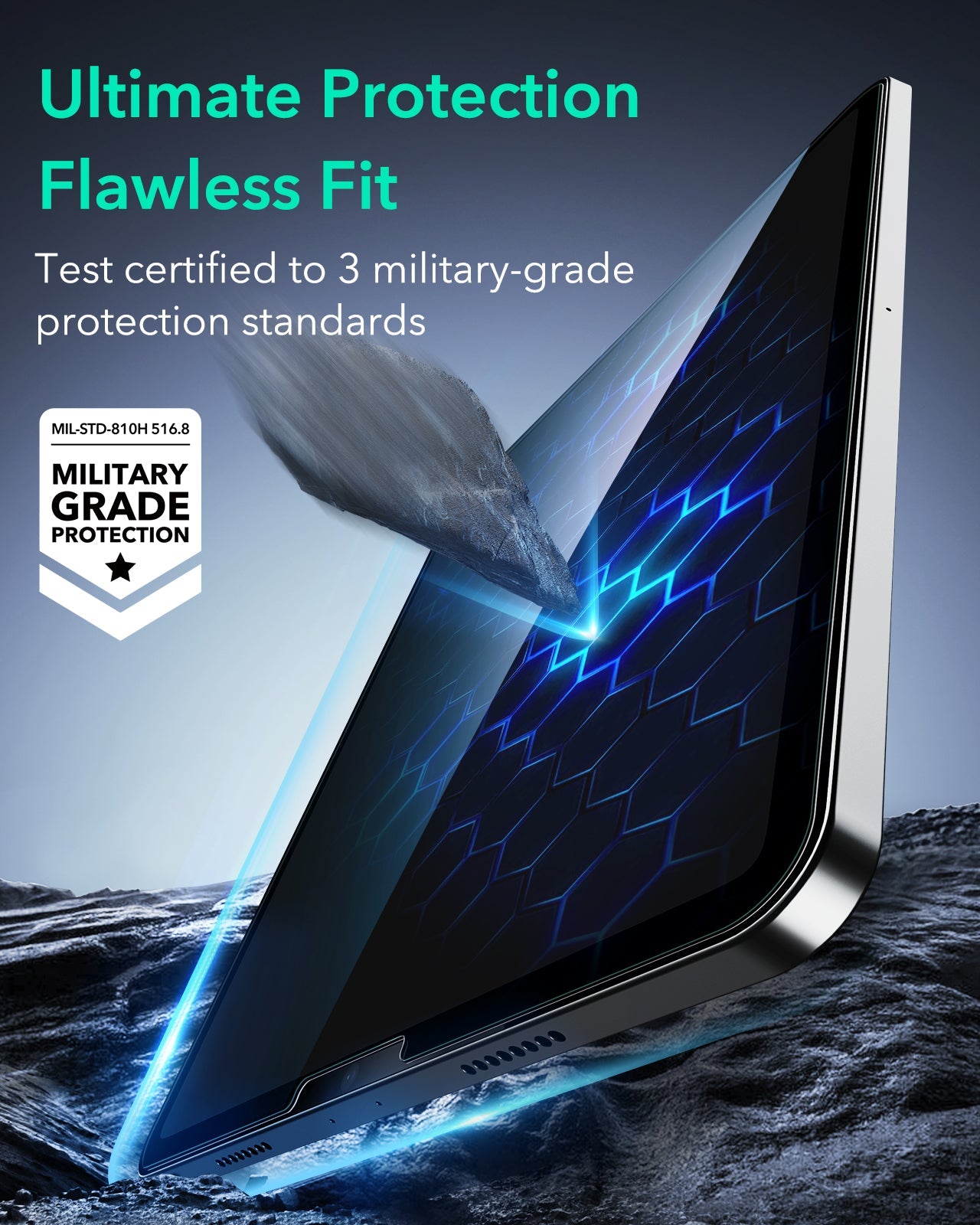 Ultra-tough tempered glass screen protector for iPad Pro 11-inch