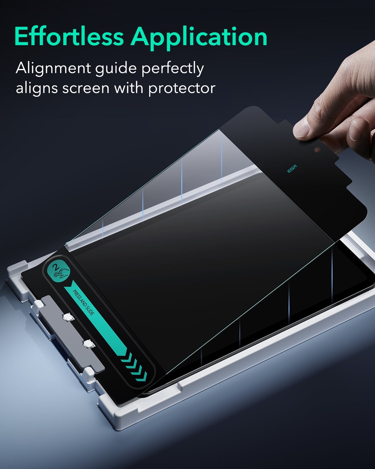 Tempered glass iPad screen protector with oleophobic coating
