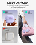 Hybrid drop-proof AirPods 4 case with dual-layer protective materials