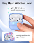 Hybrid drop-proof AirPods 4 case with dual-layer protective materials
