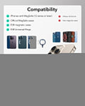 KF7MagSafe wallet with money and card holder