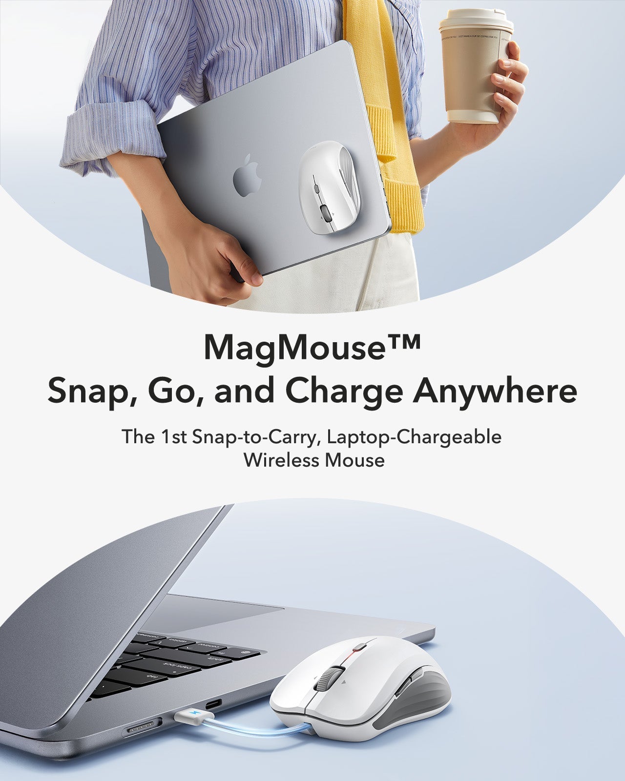 ESR MagMouse™ Wireless Mouse - White ESR ESR