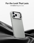 ESR Light Gray Leather iPhone 18 Pro Max Magsafe Case with Stand For the Look That Lasts