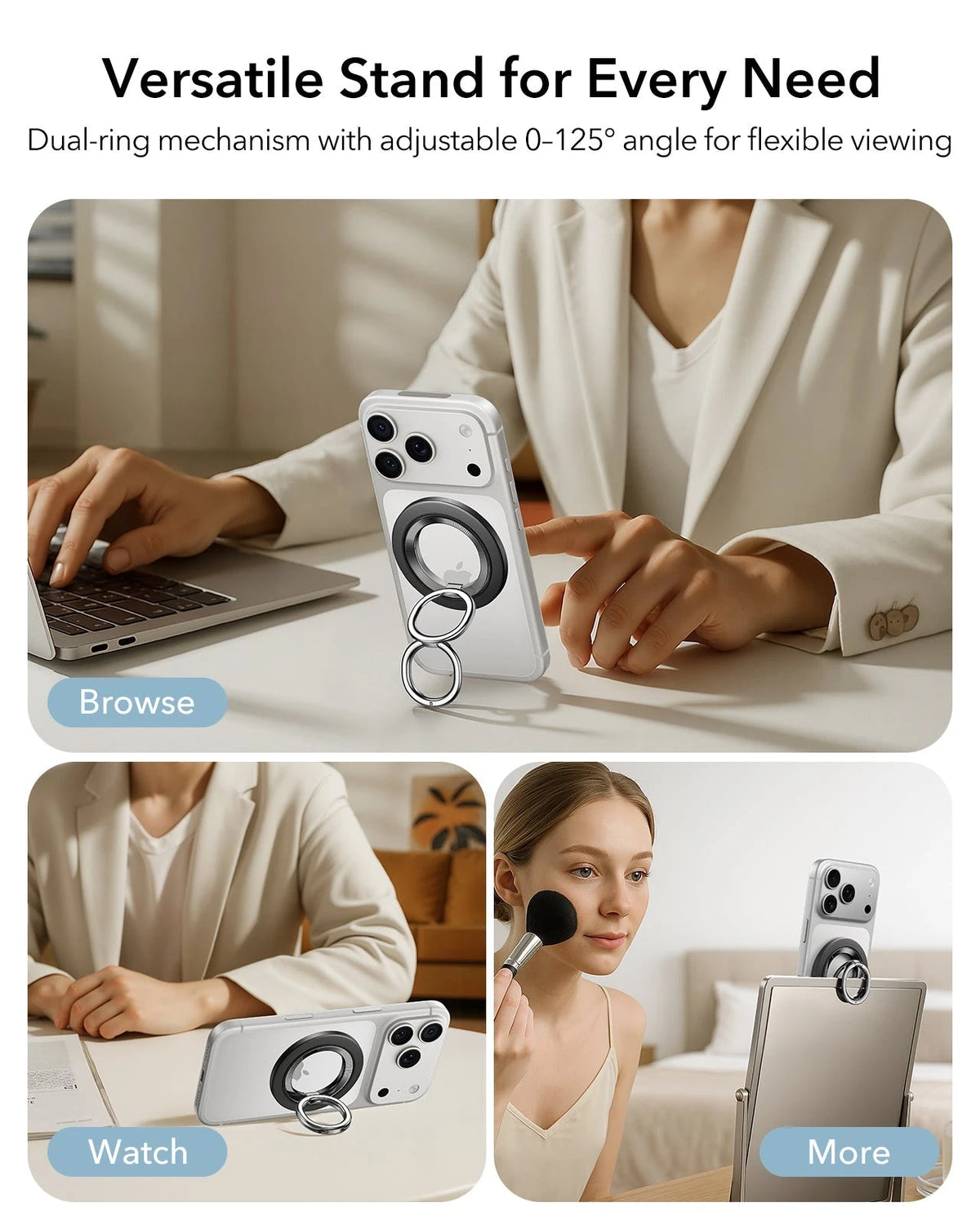Magnetic Phone Grip Stand 360 - Black ESR ESR