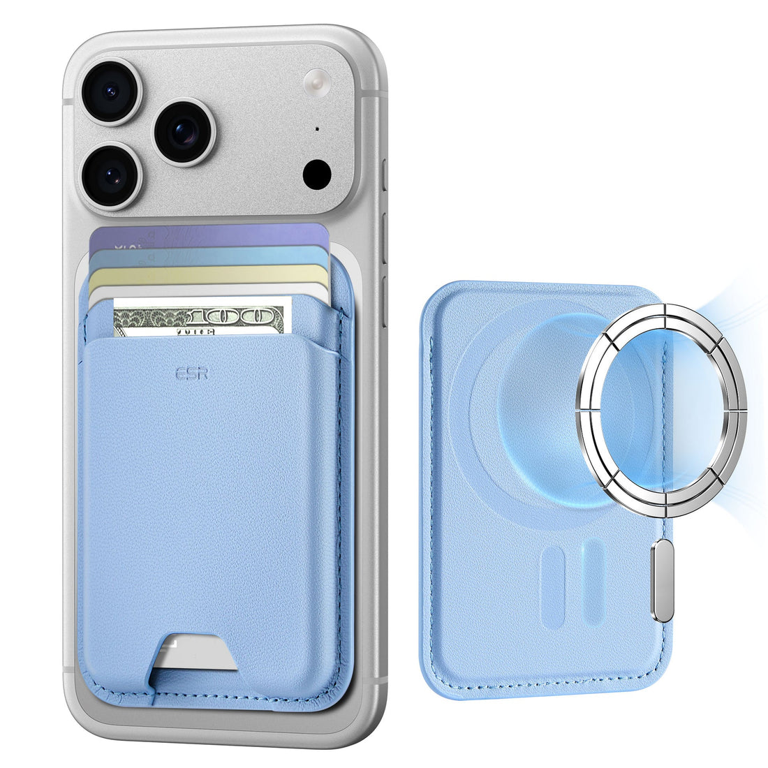 Magnetic Wallet Boost (HaloLock) - Blue