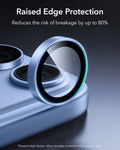 ESR Misty Blue iPhone 18 Pro/Pro Max Armorite Camera Lens Protector Raised Edge Protection