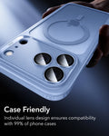 ESR Misty Blue iPhone 18 Pro/Pro Max Armorite Camera Lens Protector Case Friendly