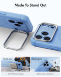 ESR Misty Blue iPhone 18 Pro Max Tough Phone Case Magsafe with Stand Made To Stand Out