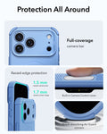 ESR Misty Blue iPhone 18 Pro Max Case Tough Phone Case with Magsafe Protection All Around