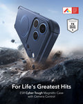 ESR Navy Blue iPhone 18 Pro Case Tough Phone Case with Magsafe For Life's Greatest Hits