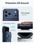 ESR Navy Blue iPhone 18 Pro Case Tough Phone Case with Magsafe Protection All Around