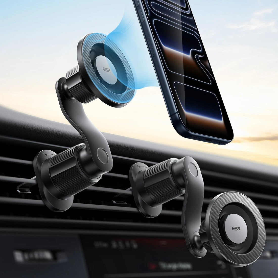 OmniLock Magnetic Car Mount (Air Vent) - Black ESR ESR