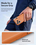 ESR Orange iPhone 18 Pro Tough Phone Case Magsafe with Stand Made for a Secure Grip