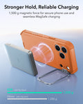 ESR Orange iPhone 18 Pro Tough Phone Case Magsafe with Stand Stronger Hold,Reliable Charging
