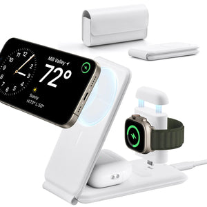 Kit de Recharge 3 en 1 sans Fil de Voyage HaloLock™ - White - AU Plug