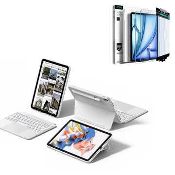 iPad 10th Gen Shift Keyboard Case (Detachable) Protection Bundle- US Layout-White
