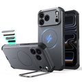 Space Gray iPhone 18 Pro Max Tough Phone Case Magsafe with Stand