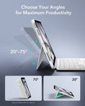 White Shift Keyboard Case with Precision Trackpad for iPad Pro 11 inch-Choose your angles for maximum productivity