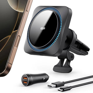 Chargeur de Voiture MagSafe avec CryoBoost™ (HaloLock) - Wireless Charger with 36W Adapter
