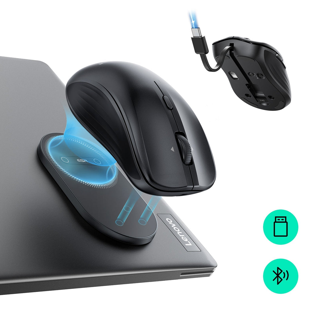 ESR MagMouse™ Wireless Mouse - Black ESR ESR