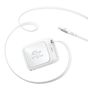 Chargeur rétractable Xtend 45 W - Prise US - Blanc