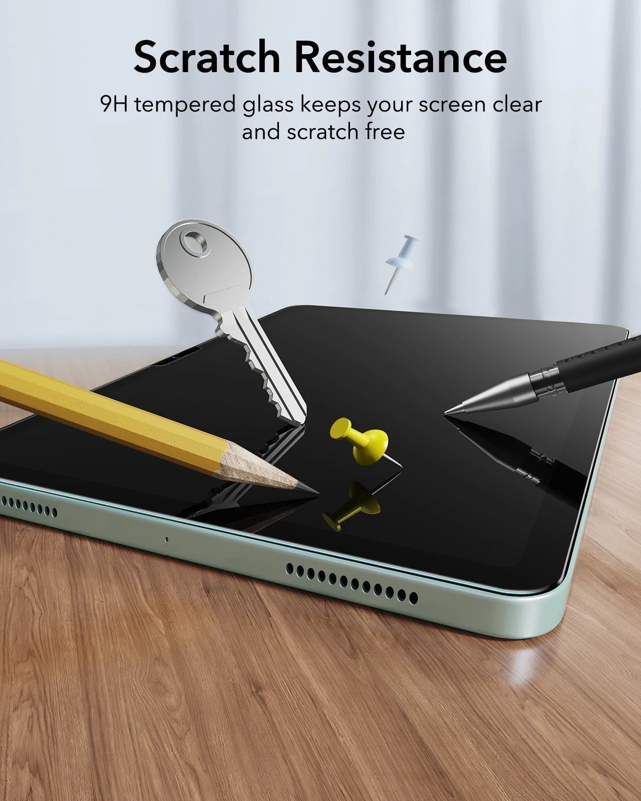 iPad Air 11“ (2025) Magnetische Rebound Tastatur Hülle 360 Schutz Paper Feel Bündel-DE layout-Black ESR ESR