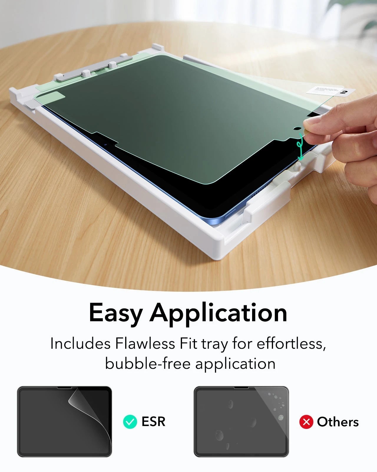 Blue Flex Keyboard Case & Paper-Feel Protector -easy application