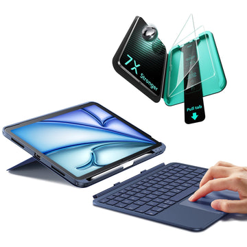 iPad 10th Gen Flex Keyboard Case (Detachable)  Protection Bundle - US Layout-Blue ESR ESR