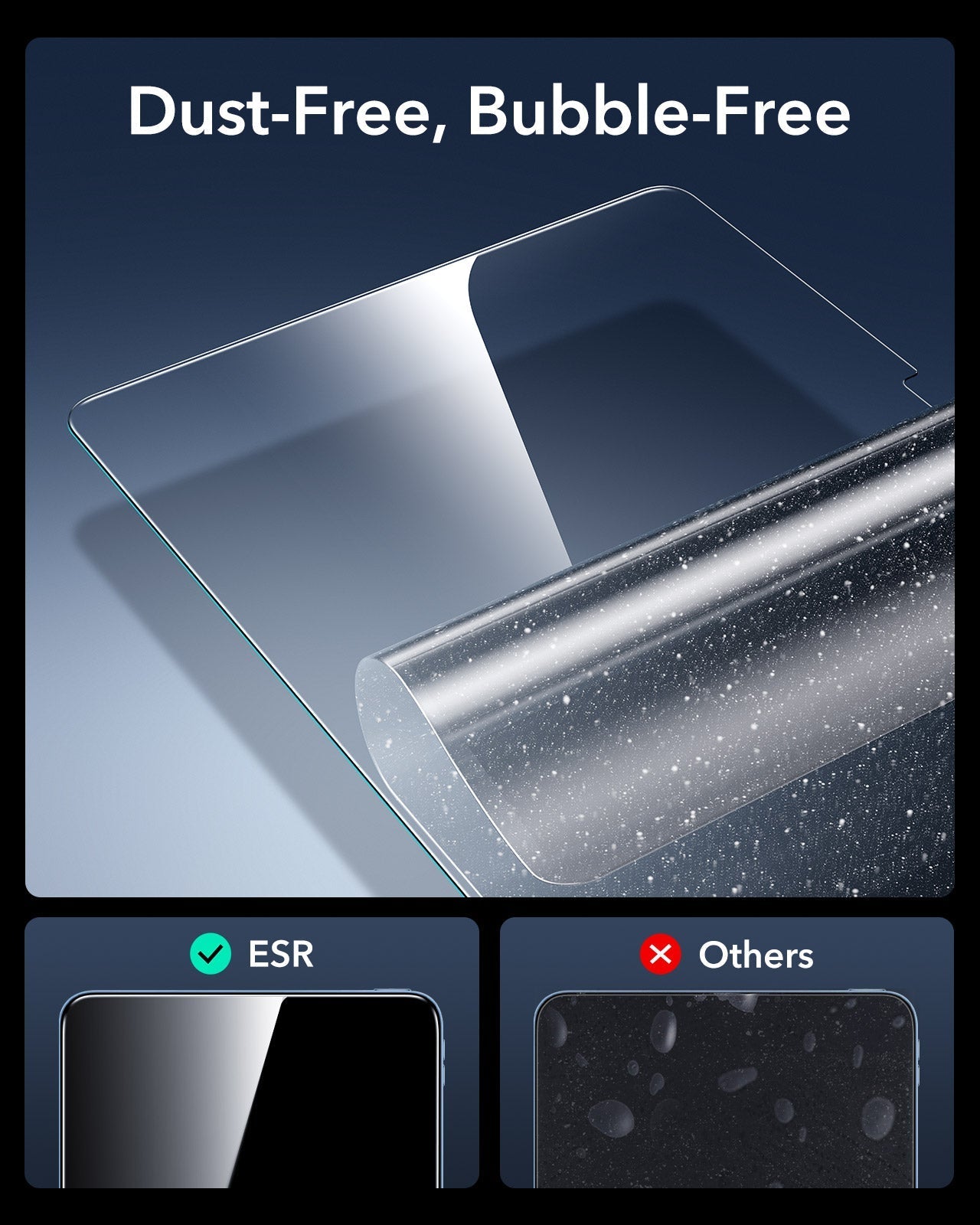Flex keyboard case with screen protector-DUST-FREE,BUBBLE-FREE