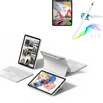 iPad 10th Gen Shift Keyboard Case (Detachable) With Pencil Bundle- US Layout-White ESR ESR
