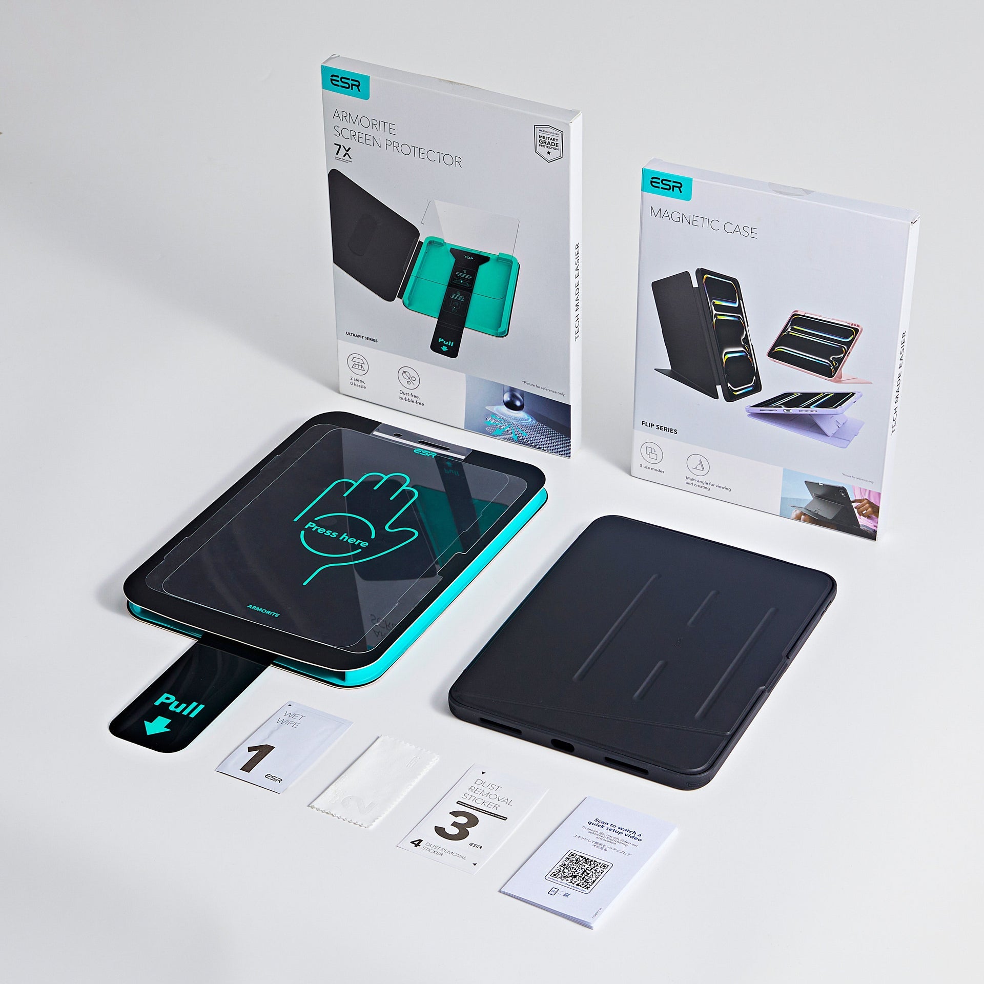 iPad Air 11" (M4) 2026 Bundle Flip Magnetic Case with Pencil Holder & Armorite® Protection