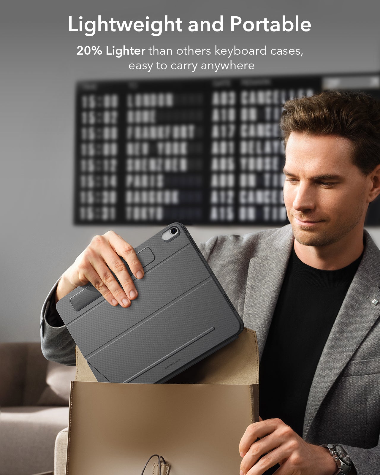 iPad Air 10.9" (5th/4th Gen) Shift Keyboard Case (Detachable) -US Layout-Dark Gray ESR ESR