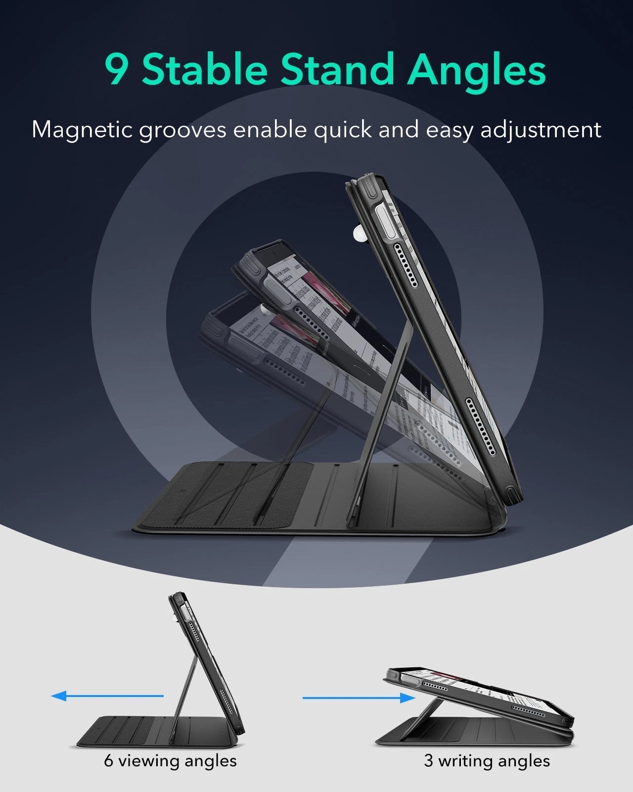 iPad 11" (A16) 2025 Bundle Shift Magnetic Case & Armorite® Paper-Feel Protection - Black ESR ESR