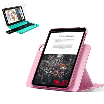 iPad 11" (A16) 2025 Bundle Shift Magnetic Case & Armorite® Paper-Feel Protection - Pink ESR ESR