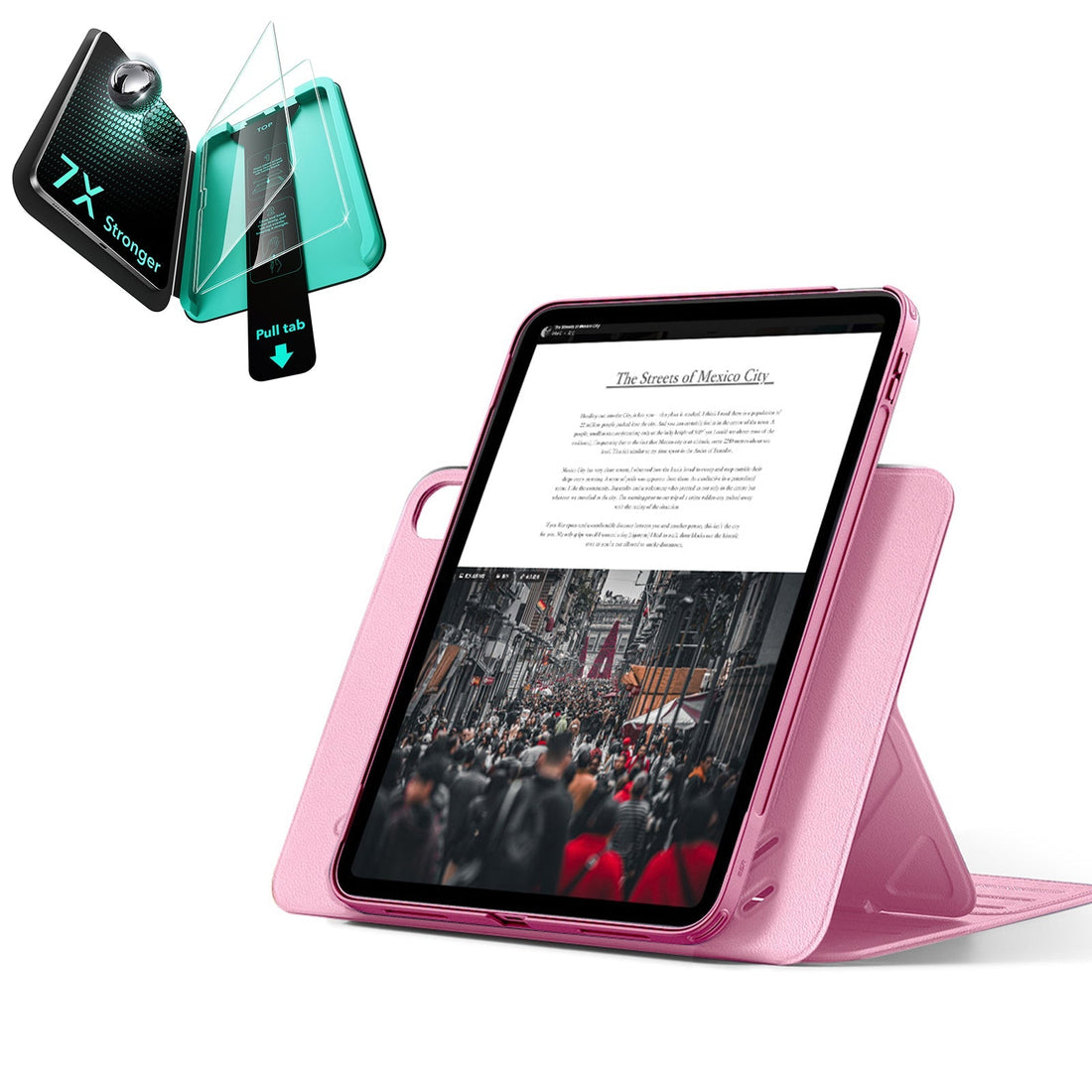 iPad 11" (A16) 2025 Bundle Shift Magnetic Case & Armorite® Protection - Pink ESR ESR