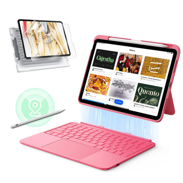 iPad 10th Gen Flex Keyboard Case (Detachable) Transformation Bundle - US Layout-Pink ESR ESR