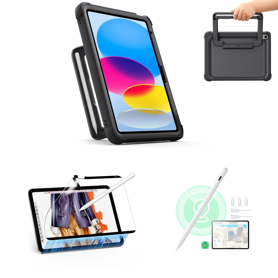 iPad 11" (A16) 2025 Kids Creator Bundle - Black ESR ESR