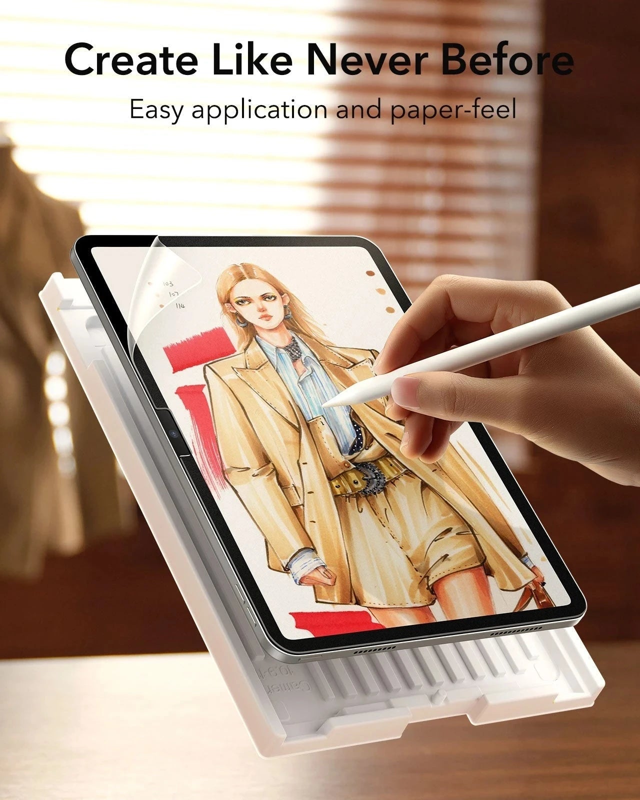 iPad 11" (A16, 2025) Paper-Feel Screen Protector Set - 2 Paper-Feel + 2 UltraFit Classic ESR ESR