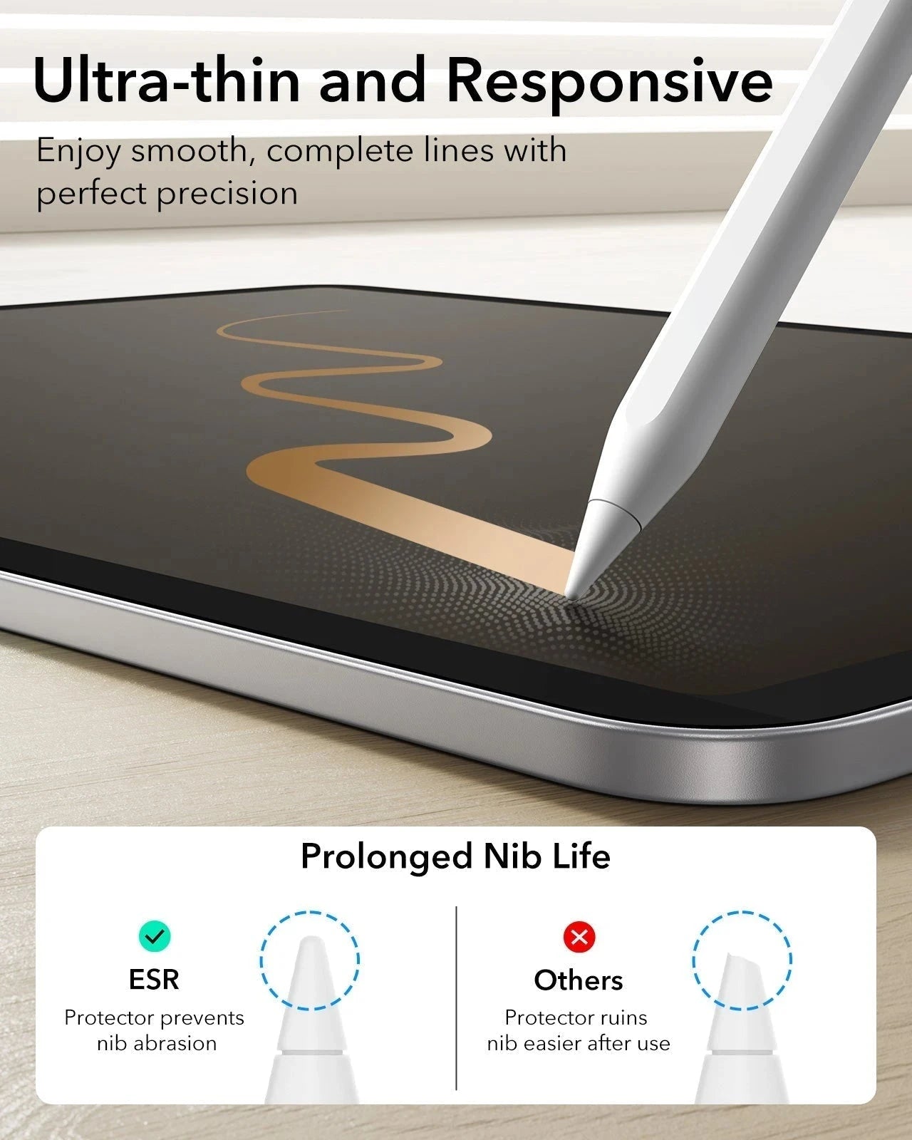 iPad 11" (A16, 2025) Rebound Magnetic Keyboard Case and Paper-Feel Screen Protector Bundle-UK Layout-Black ESR ESR