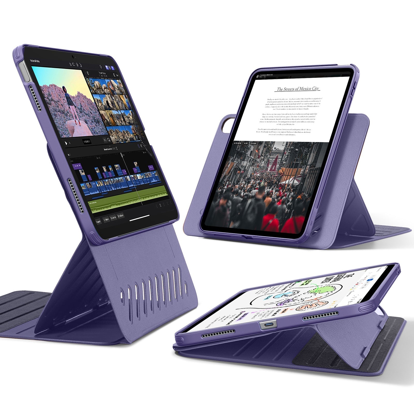 iPad 11" (A16, 2025) Shift Magnetic Case - Purple ESR ESR